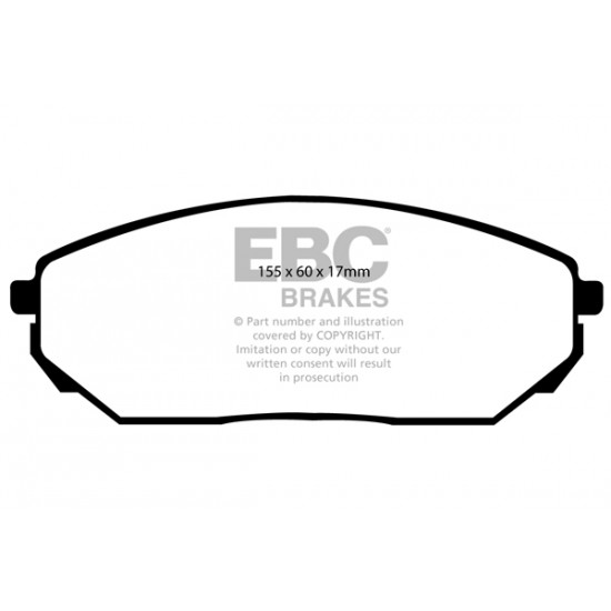 Klocki EBC Brakes Greenstuff 6000 Series 4x4 DP61557