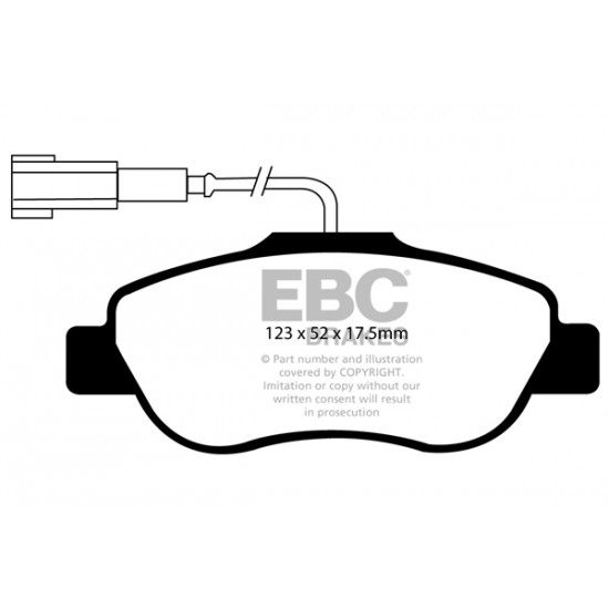 Klocki EBC Brakes Ultimax2 - Fiat 500C 2 przód