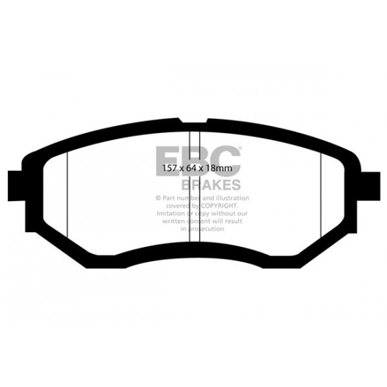 Klocki EBC Brakes Redstuff - Subaru Legacy 4 przód