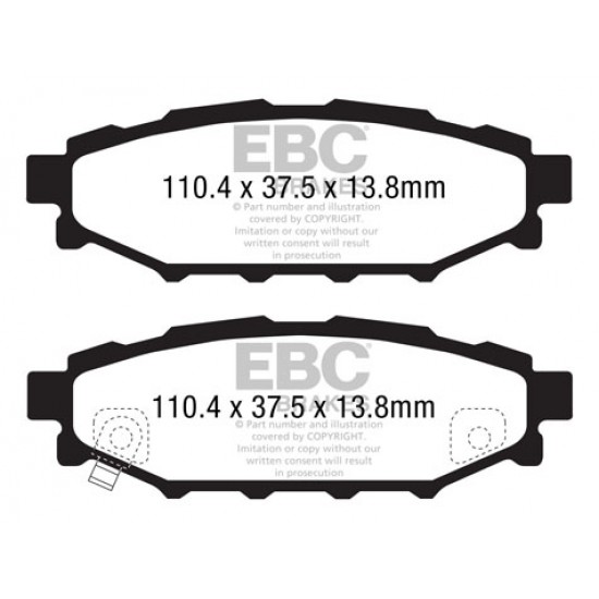 Klocki EBC Brakes Ultimax2 - Subaru Forester 3 tył