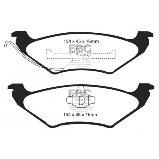 Klocki EBC Brakes Greenstuff 6000 Series 4x4 DP61625