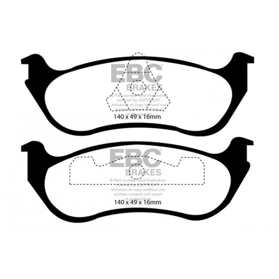 Klocki EBC Brakes Yellowstuff DP41627R