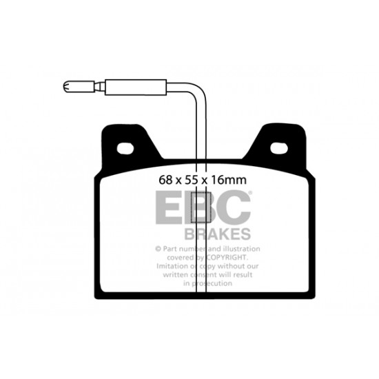 Klocki EBC Brakes Yellowstuff DP4163R