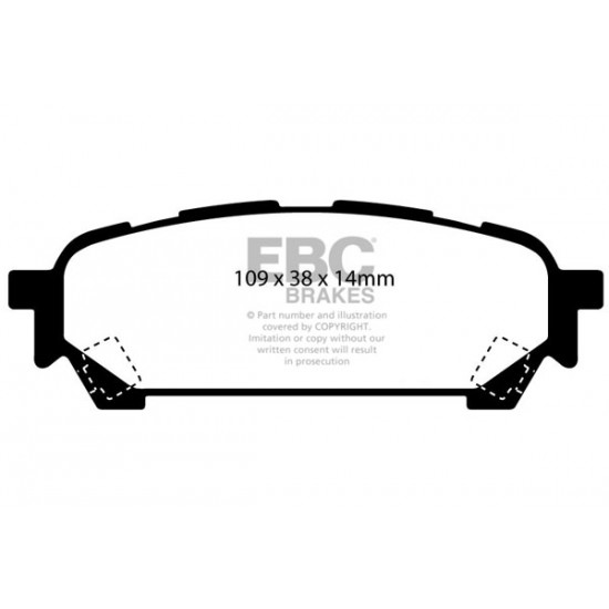 Klocki EBC Brakes Redstuff - Subaru Forester 2 tył