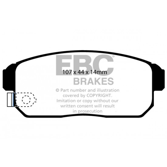 Klocki EBC Brakes Ultimax2 - Mazda RX-8 (SE) tył