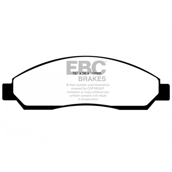 Klocki EBC Brakes Greenstuff 6000 Series 4x4 DP61705