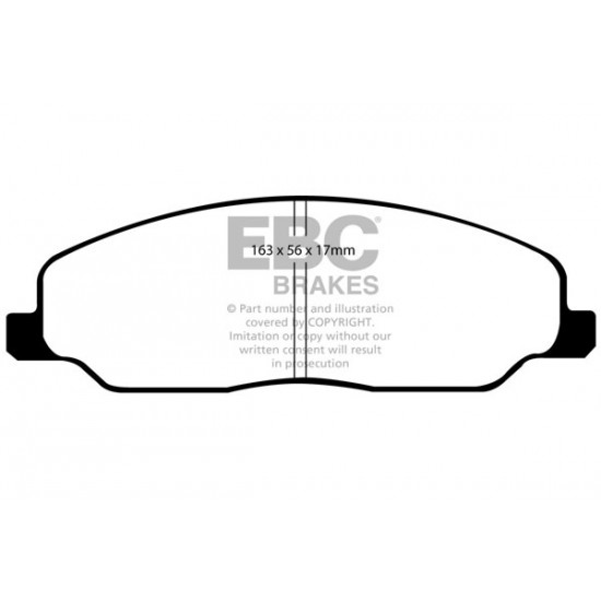 Klocki EBC Brakes Ultimax2 - Ford Mustang 5 GT przód