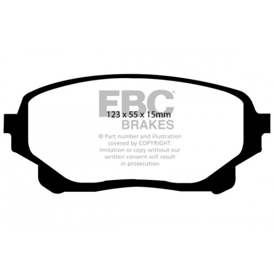 Klocki EBC Brakes Greenstuff 6000 Series 4x4 - Suzuki Grand Vitara 1 przód