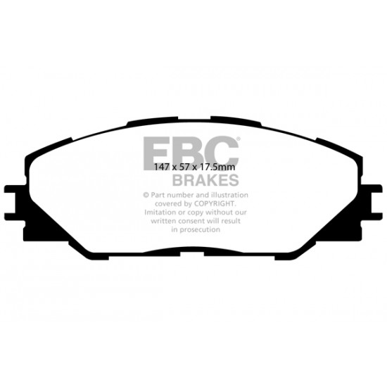 Klocki EBC Brakes Greenstuff 6000 Series 4x4 - Toyota Auris (E15) przód