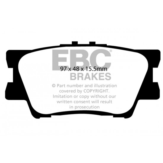 Klocki EBC Brakes Greenstuff 6000 Series 4x4 - Toyota RAV4 (XA40) tył