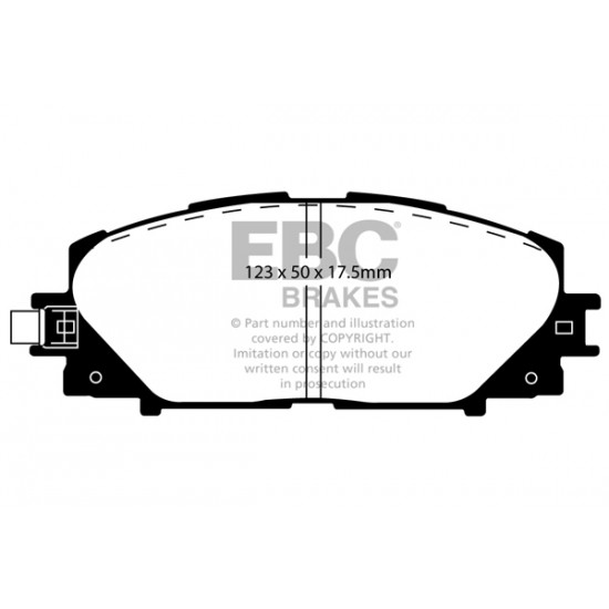 Klocki EBC Brakes Ultimax2 - Toyota Yaris (XP130) przód