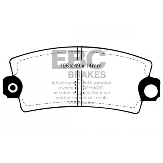 Klocki EBC Brakes Yellowstuff DP4189R