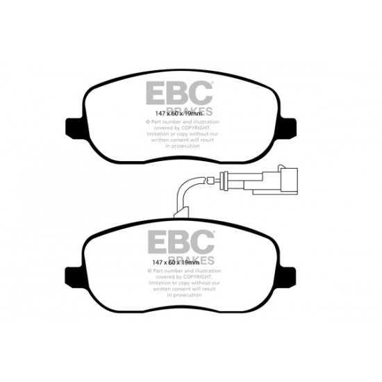 Klocki EBC Brakes Ultimax2 - Fiat Croma 2 przód