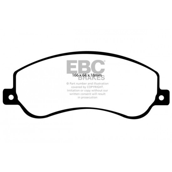 Klocki EBC Brakes Ultimax2 - VW Amarok przód