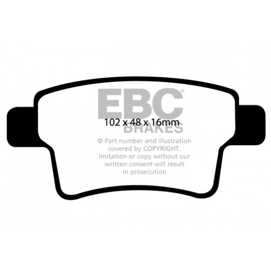 Klocki EBC Brakes Ultimax2 - Citroen C4 Picasso I tył