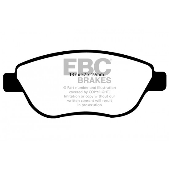 Klocki EBC Brakes Greenstuff - Opel Corsa D przód