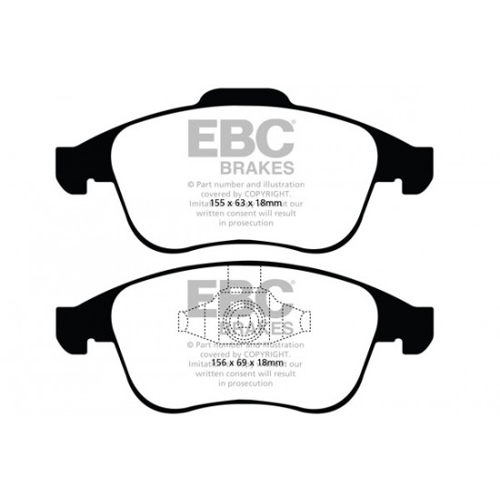 Klocki EBC Brakes Ultimax2 - Renault Laguna 3 przód