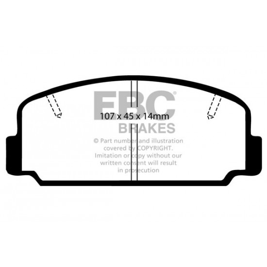 Klocki EBC Brakes Ultimax2 DP323