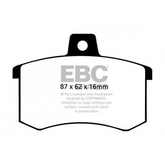 Klocki EBC Brakes Ultimax2 - Audi A8 (D2) tył