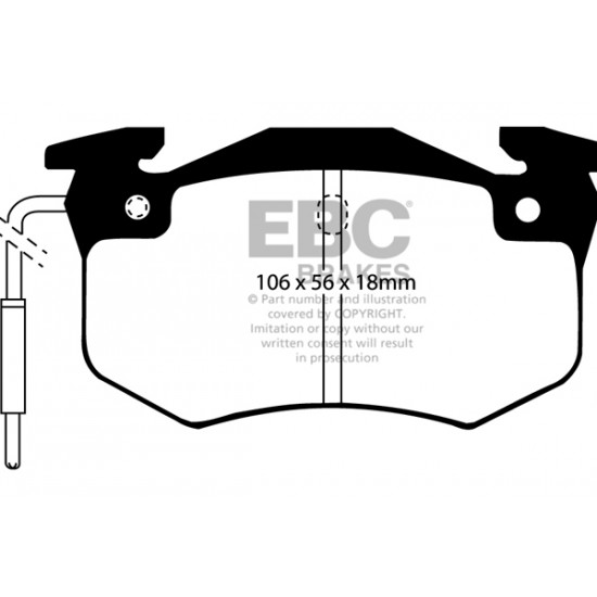 Klocki EBC Brakes Greenstuff DP2458