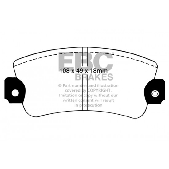 Klocki EBC Brakes Greenstuff DP2485