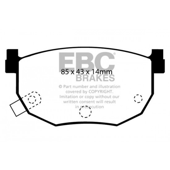 Klocki EBC Brakes Yellowstuff - Nissan 200SX (S14) tył