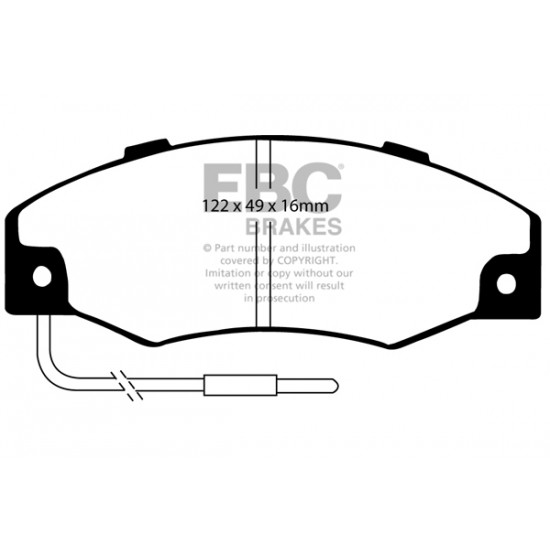 Klocki EBC Brakes Greenstuff DP2604