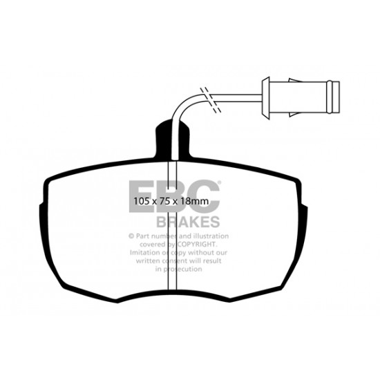 Klocki EBC Brakes Greenstuff 6000 Series 4x4 DP6622