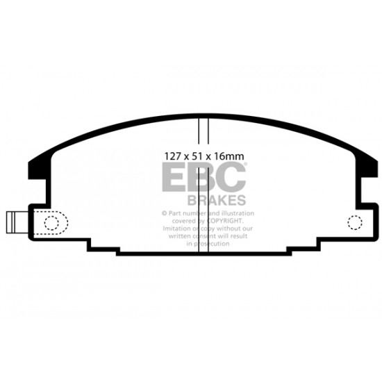 Klocki EBC Brakes Greenstuff 6000 Series 4x4 DP6746