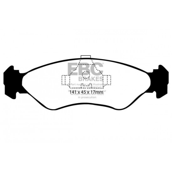Klocki EBC Brakes Ultimax2 - Ford Fiesta Mk3 przód