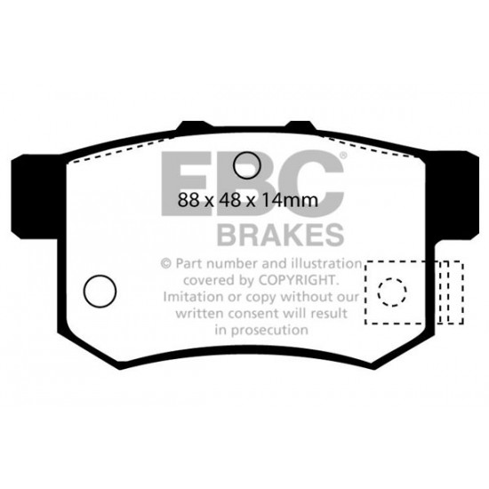 Klocki EBC Brakes Ultimax2 - Honda Prelude IV tył