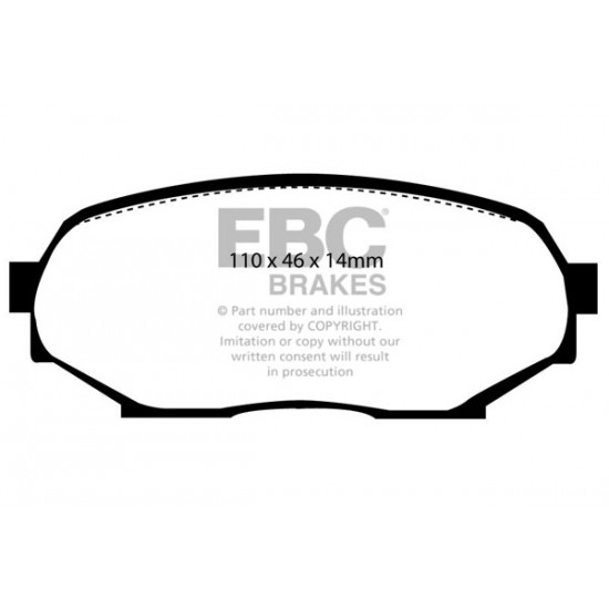 Klocki EBC Brakes Yellowstuff DP4802R