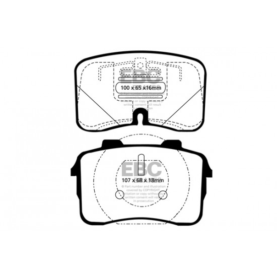 Klocki EBC Brakes Yellowstuff DP4883R