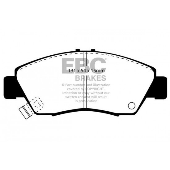 Klocki EBC Brakes Greenstuff - Honda Civic VI Coupe przód