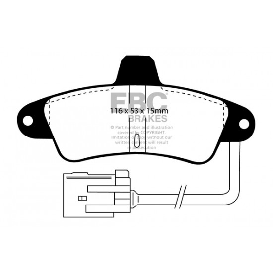 Klocki EBC Brakes Ultimax2 - Ford Cougar tył