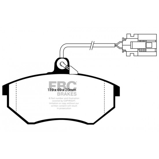 Klocki EBC Brakes Redstuff DP3981C