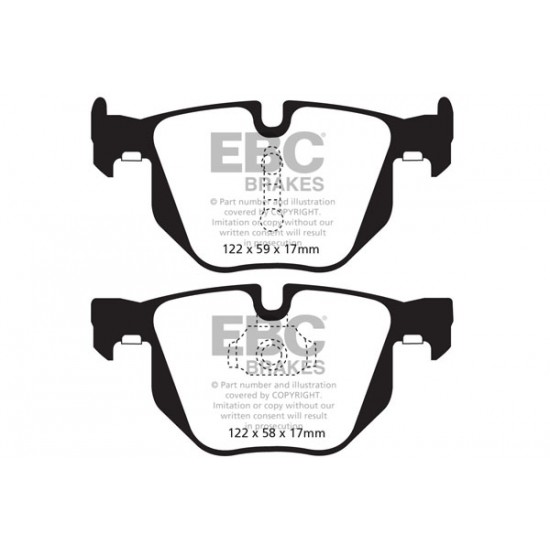 Klocki EBC Brakes Yellowstuff - BMW X6 (E71) tył