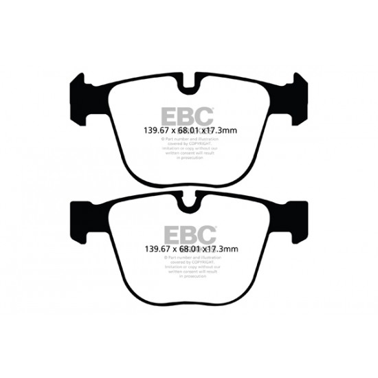 Klocki EBC Brakes Greenstuff - BMW 7 (F01) tył