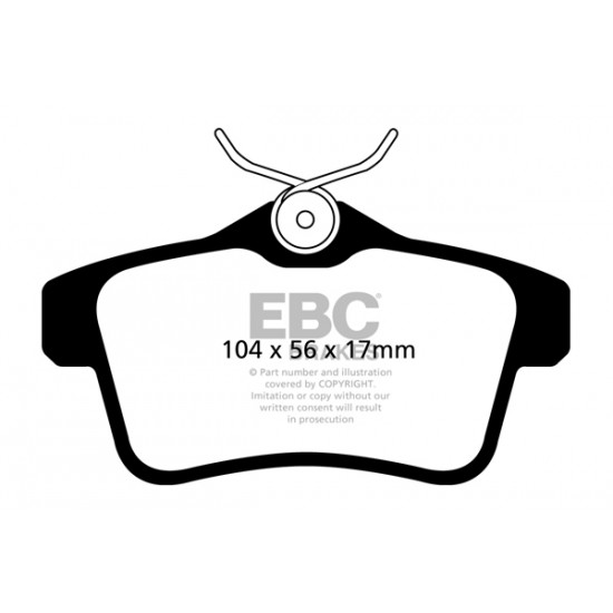 Klocki EBC Brakes Ultimax2 - Peugeot RCZ tył