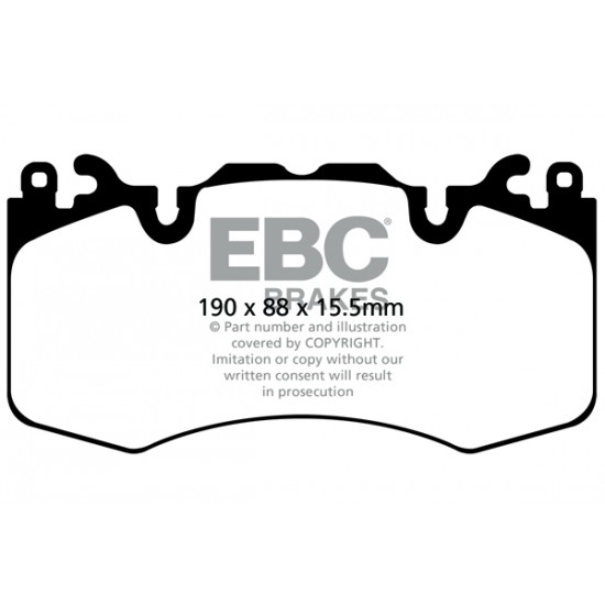 Klocki EBC Brakes Greenstuff 6000 Series 4x4 - Range Rover Sport 1 przód