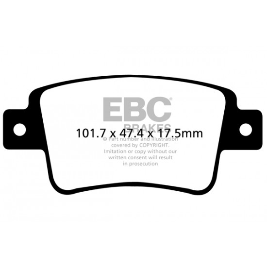 Klocki EBC Brakes Ultimax2 - Fiat Punto Evo tył