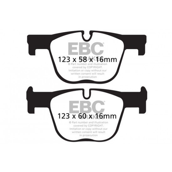 Klocki EBC Brakes Greenstuff - BMW 3 (F30) tył