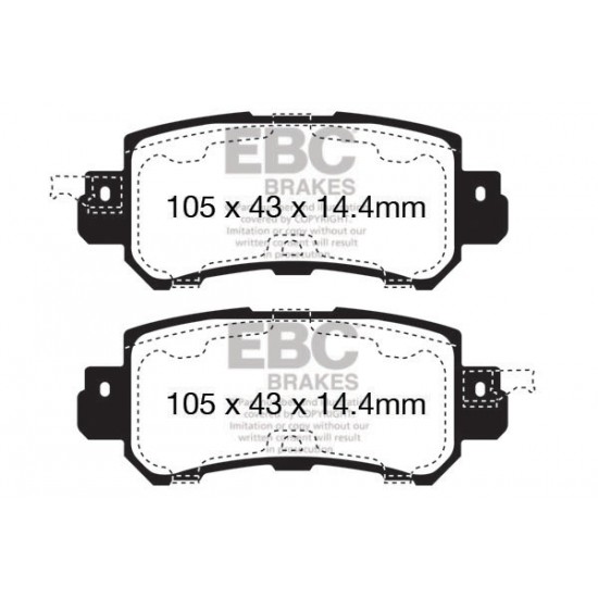 Klocki EBC Brakes Greenstuff - Mazda CX-3 (DK) tył