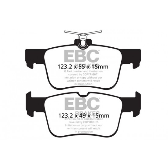 Klocki EBC Brakes Yellowstuff - Ford Mondeo Mk5 tył