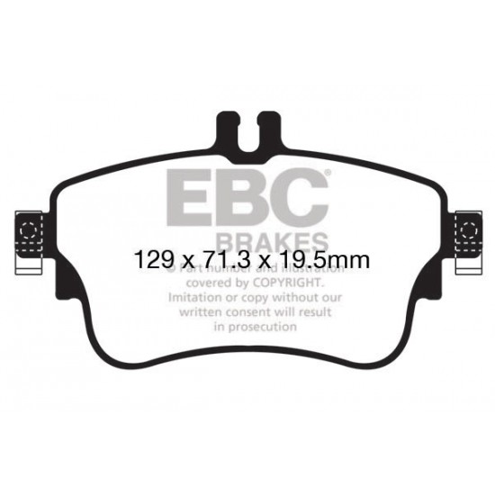 Klocki EBC Brakes Greenstuff - Mercedes A (W176) przód