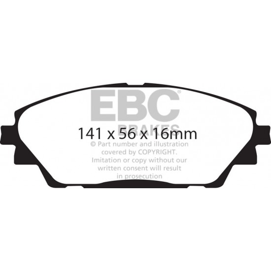 Klocki EBC Brakes Ultimax2 - Mazda 3 (BM) przód