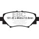Klocki EBC Brakes Greenstuff - Mazda 3 (BM) tył