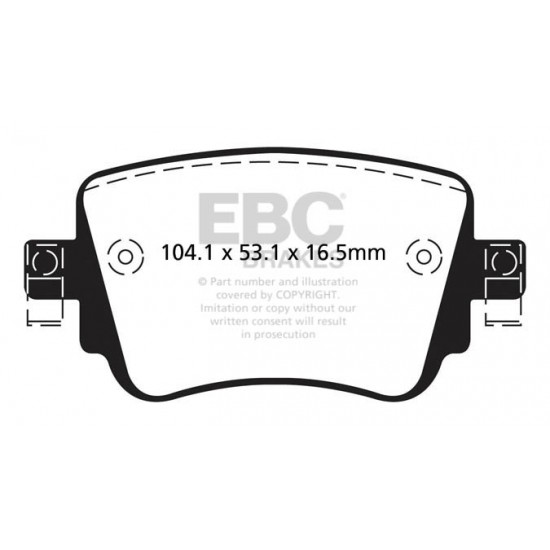 Klocki EBC Brakes Greenstuff 6000 Series 4x4 DP62201