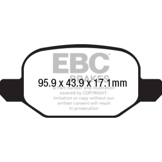 Klocki EBC Brakes Ultimax2 - Fiat 500L tył