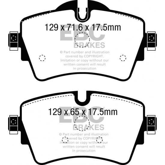 Klocki EBC Brakes Greenstuff - BMW 2 Gran Tourer (F46) przód